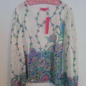 Lilly Pulitzer Sz Large Miriam Top
